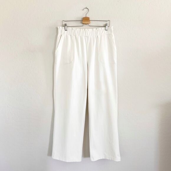 Joie Pants - Joie White Pull OnWide Leg Pants Size Large